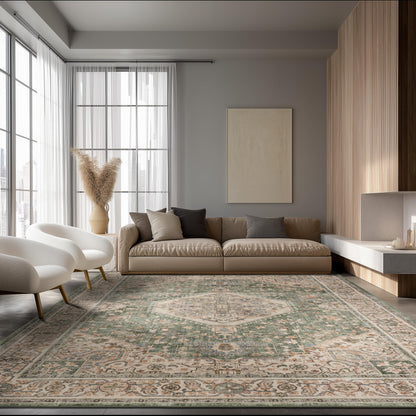 Ultra-Soft Washable Area Rug with Non-Slip Backing