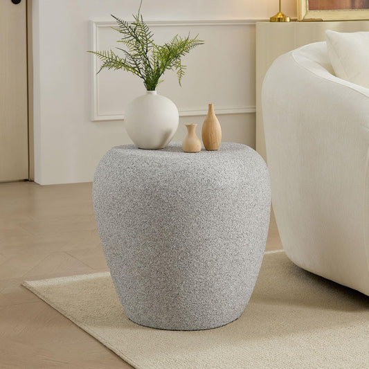 Elliptical Matte Coffee Table with Rounded Edges