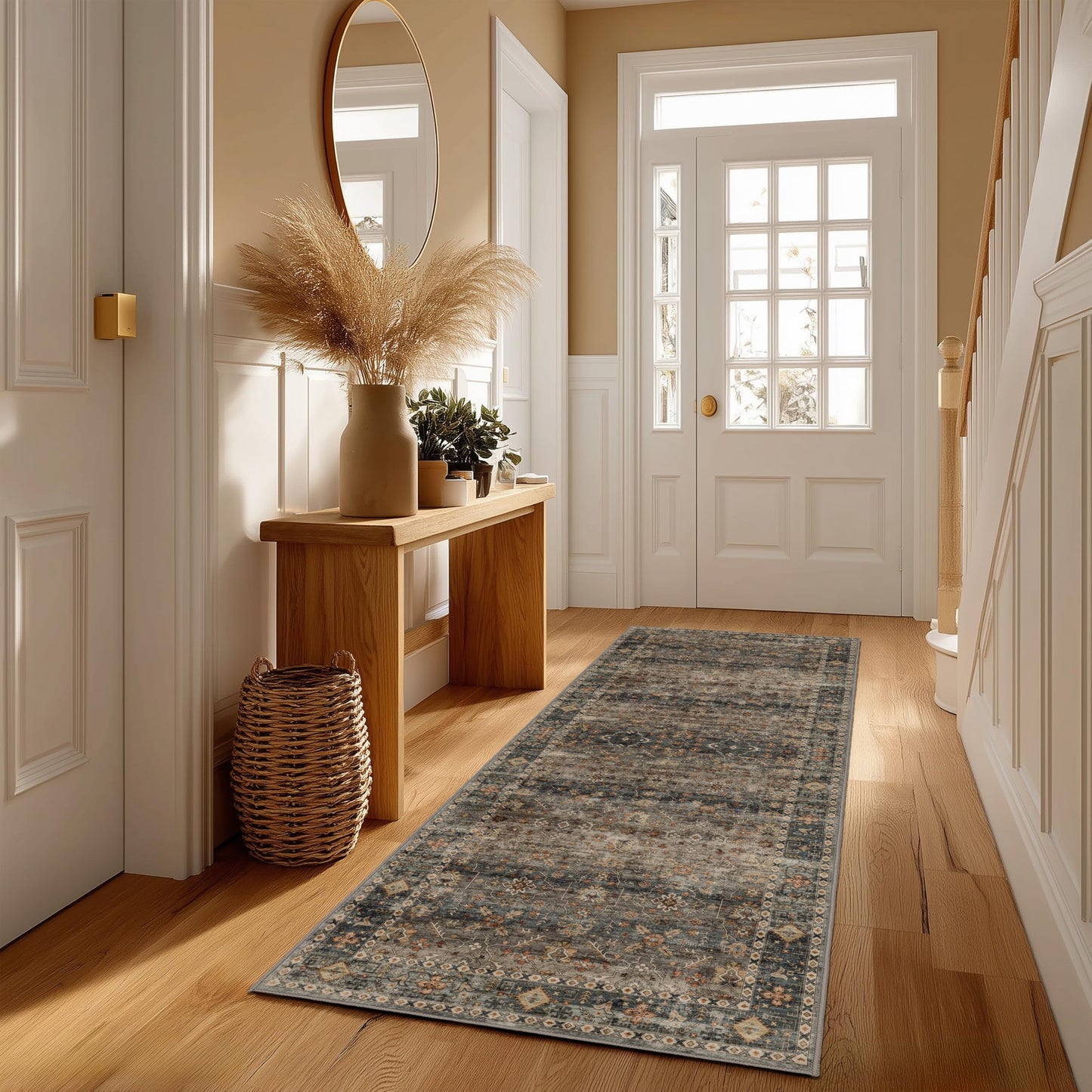 Ultra-Soft Washable Area Rug with Non-Slip Backing
