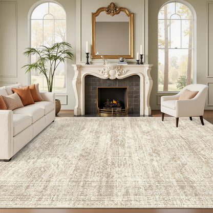 Washable Area Rug with Non-Slip Backing