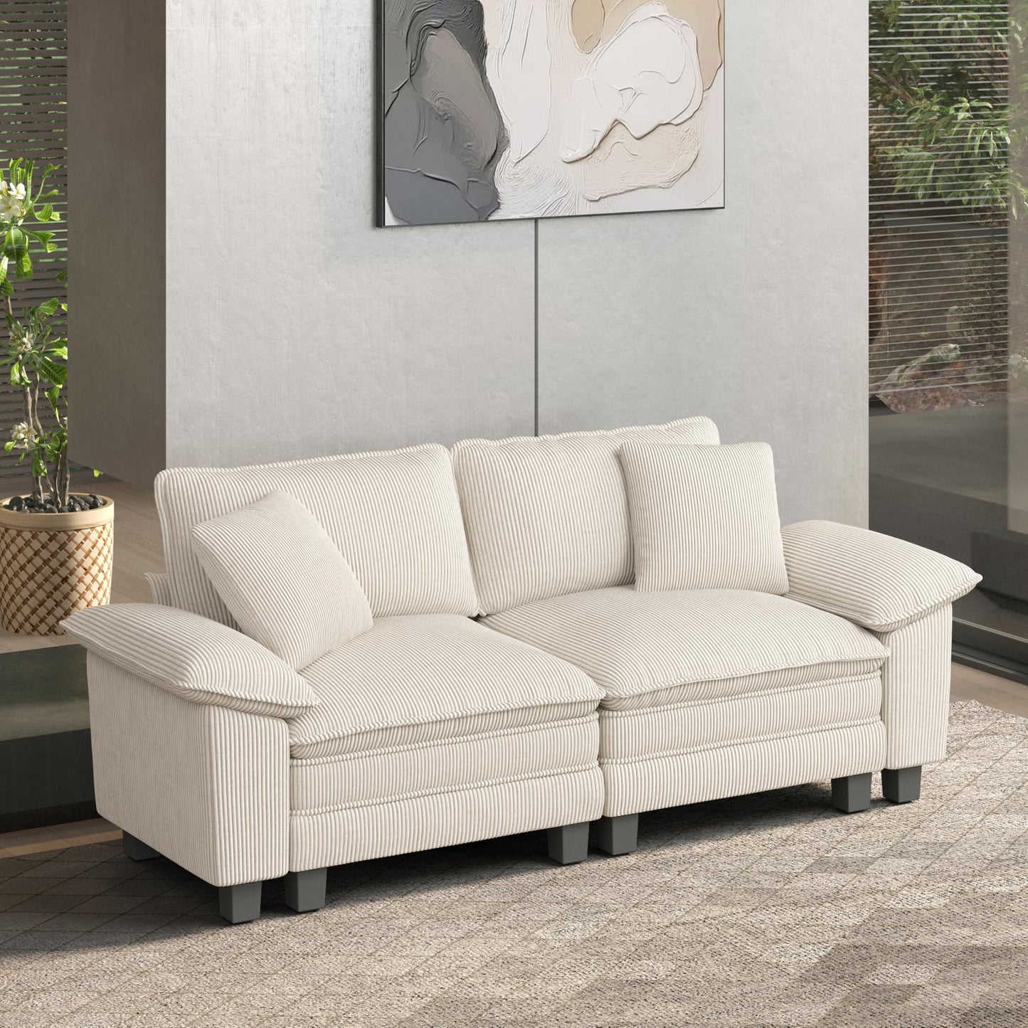 HERA'S HOUSE Modular Sectional Couches for Living Room Cloud Sofa