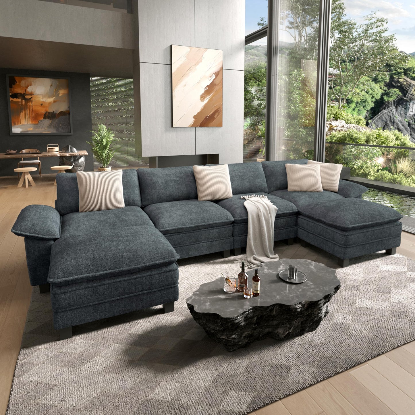HERA'S HOUSE Modular Sectional Couches for Living Room Cloud Sofa