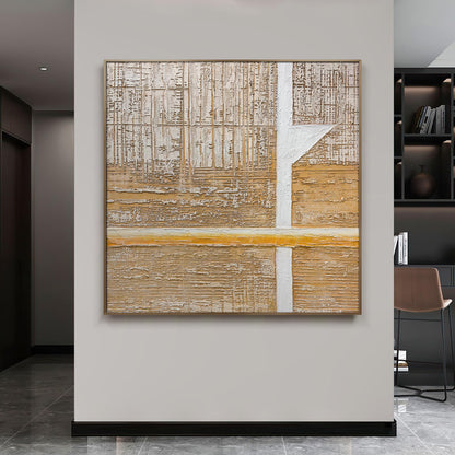 Oversized Blue & White Canvas Wall Art Painting