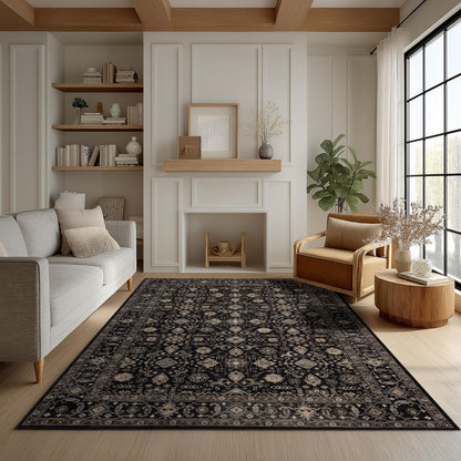Ultra-Soft Washable Area Rug with Non-Slip Backing