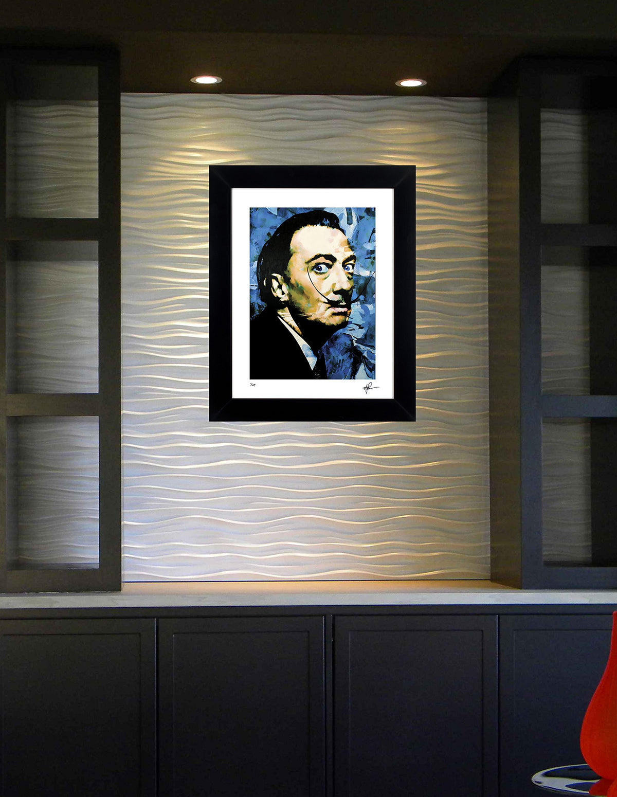 Abstract Modern Framed Art Print, 21" x 25"