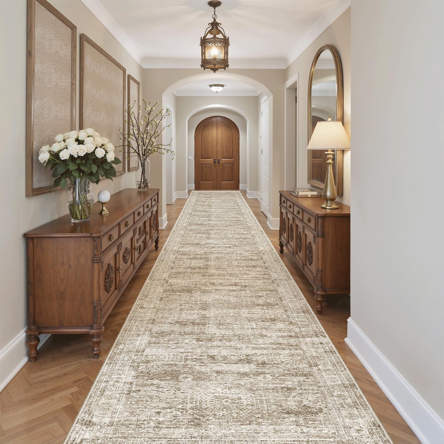 Washable Area Rug with Non-Slip Backing