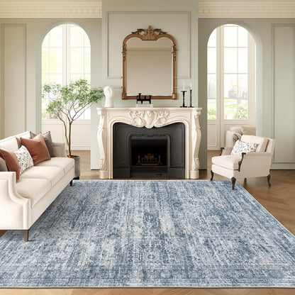 Washable Area Rug with Non-Slip Backing