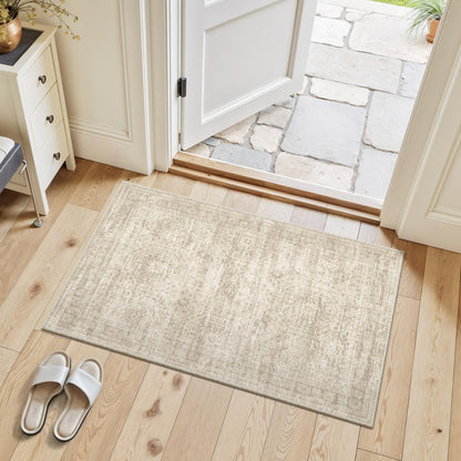 Washable Area Rug with Non-Slip Backing