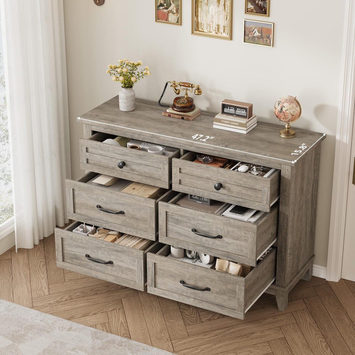 Modern Bedroom Dresser with Spacious Storage