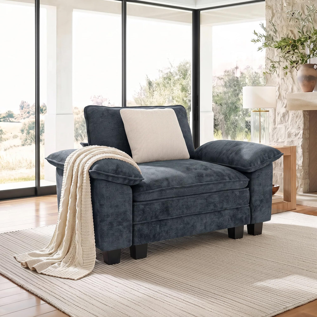 Shaped Modular Cloud Sectional Sofa