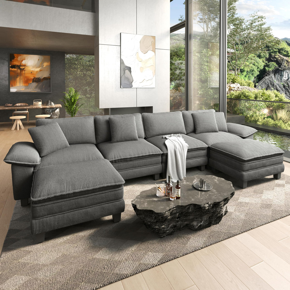HERA'S HOUSE Modular Sectional Couches for Living Room Cloud Sofa