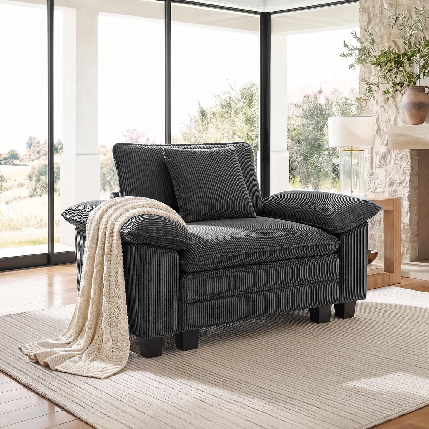 Shaped Modular Cloud Sectional Sofa