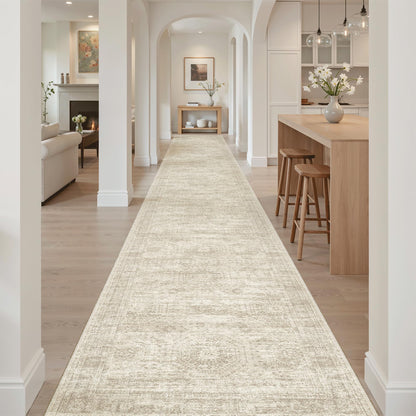 Washable Area Rug with Non-Slip Backing