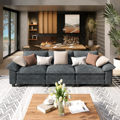 Shaped Modular Cloud Sectional Sofa