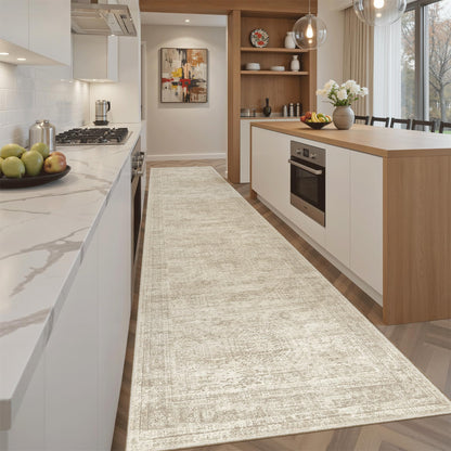 Washable Area Rug with Non-Slip Backing