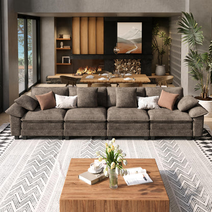 Shaped Modular Cloud Sectional Sofa