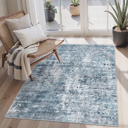 Washable Area Rug with Non-Slip Backing