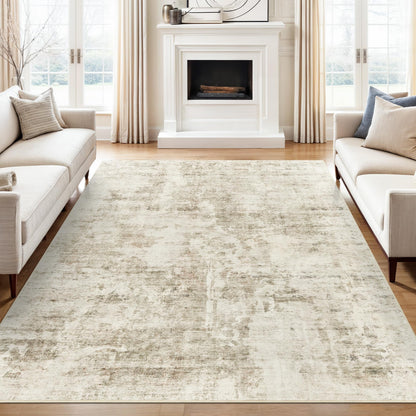 Washable Area Rug with Non-Slip Backing