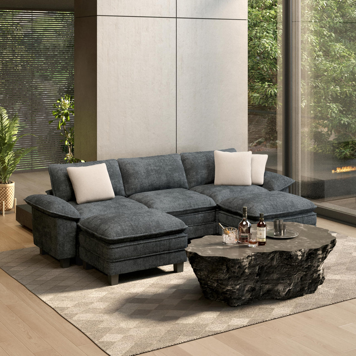 HERA'S HOUSE Modular Sectional Couches for Living Room Cloud Sofa