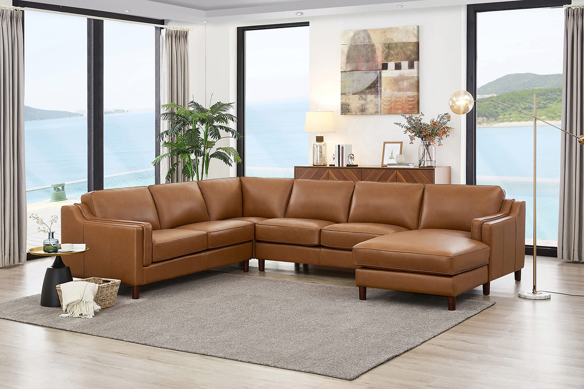 Bella 100% Genuine Leather Sofa and Couch Set