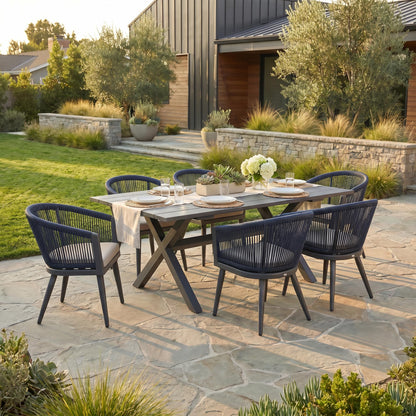 Portland Outdoor Dining Set with Modern Design