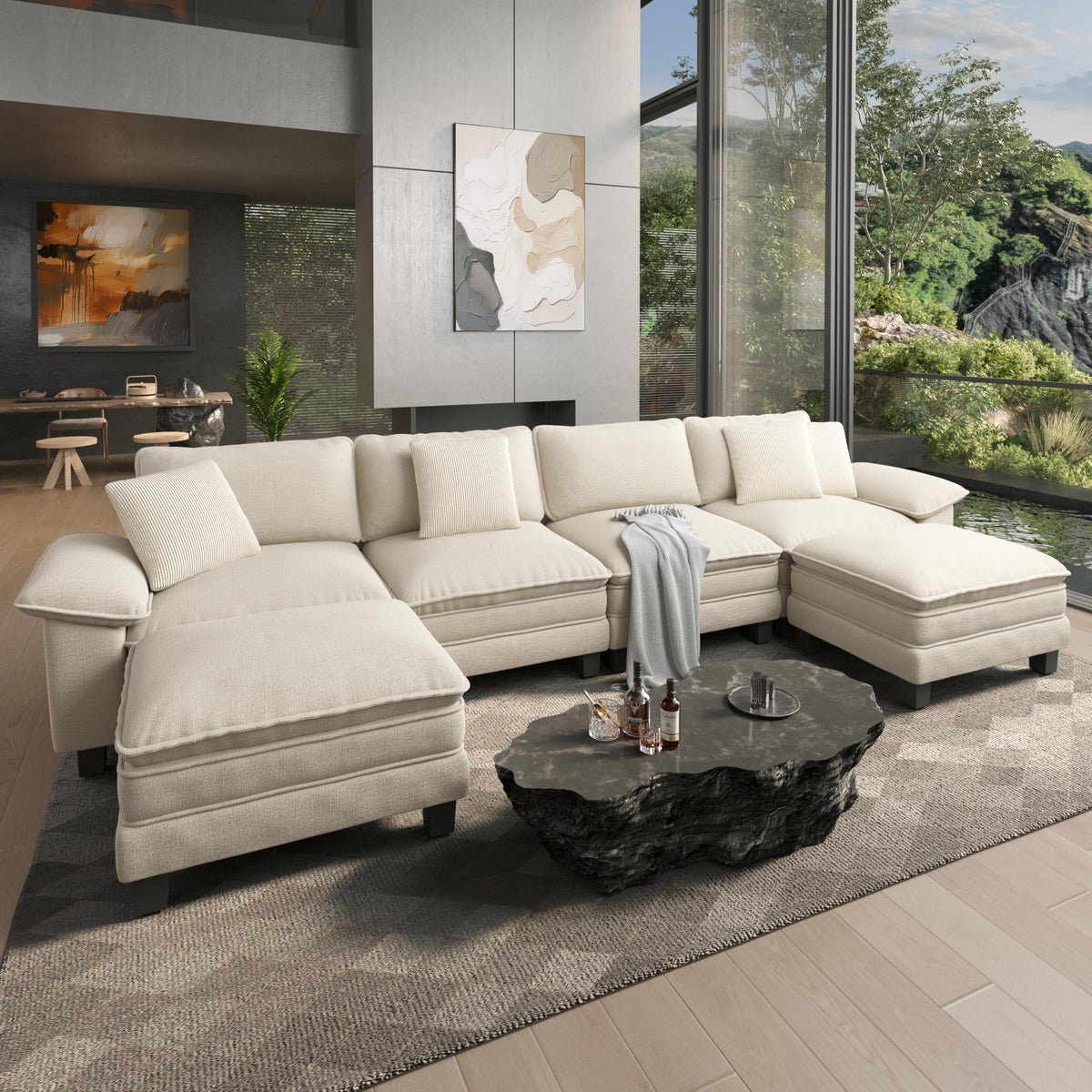 HERA'S HOUSE Modular Sectional Couches for Living Room Cloud Sofa