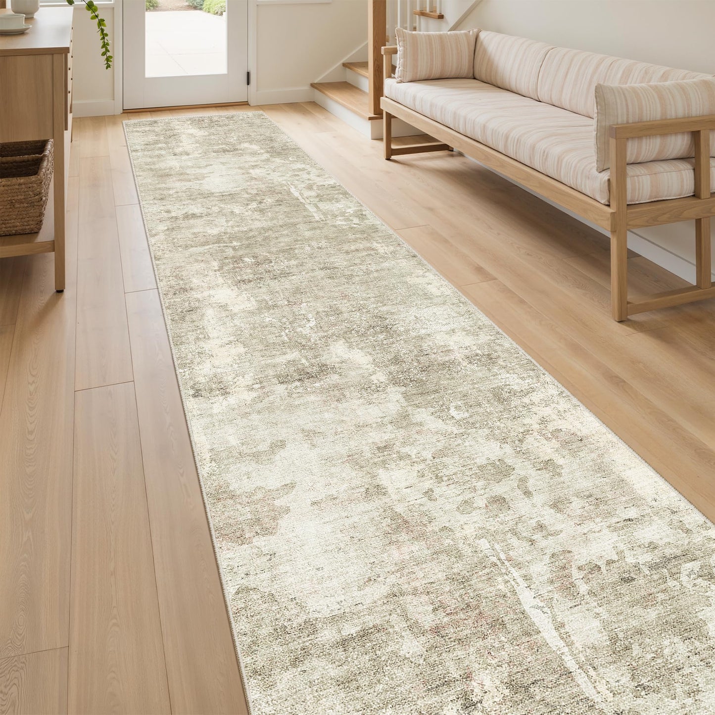 Washable Area Rug with Non-Slip Backing
