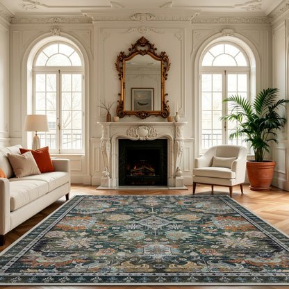 Ultra-Soft Washable Area Rug with Non-Slip Backing