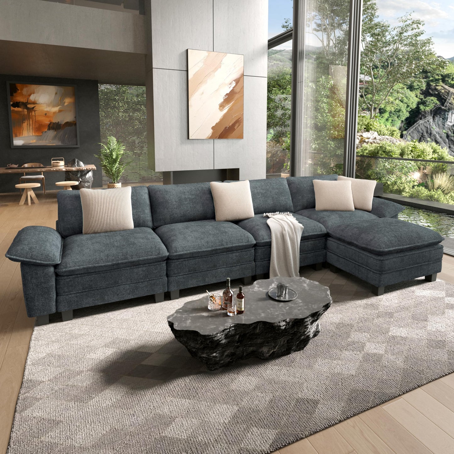 HERA'S HOUSE Modular Sectional Couches for Living Room Cloud Sofa