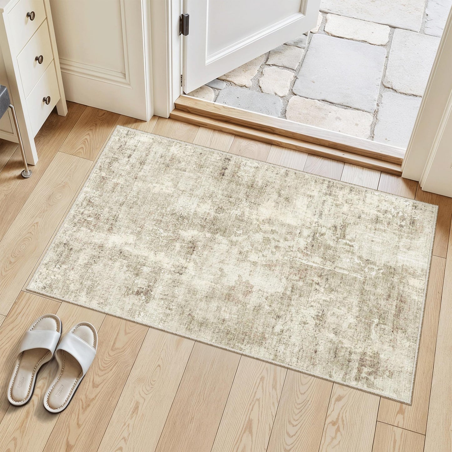 Washable Area Rug with Non-Slip Backing