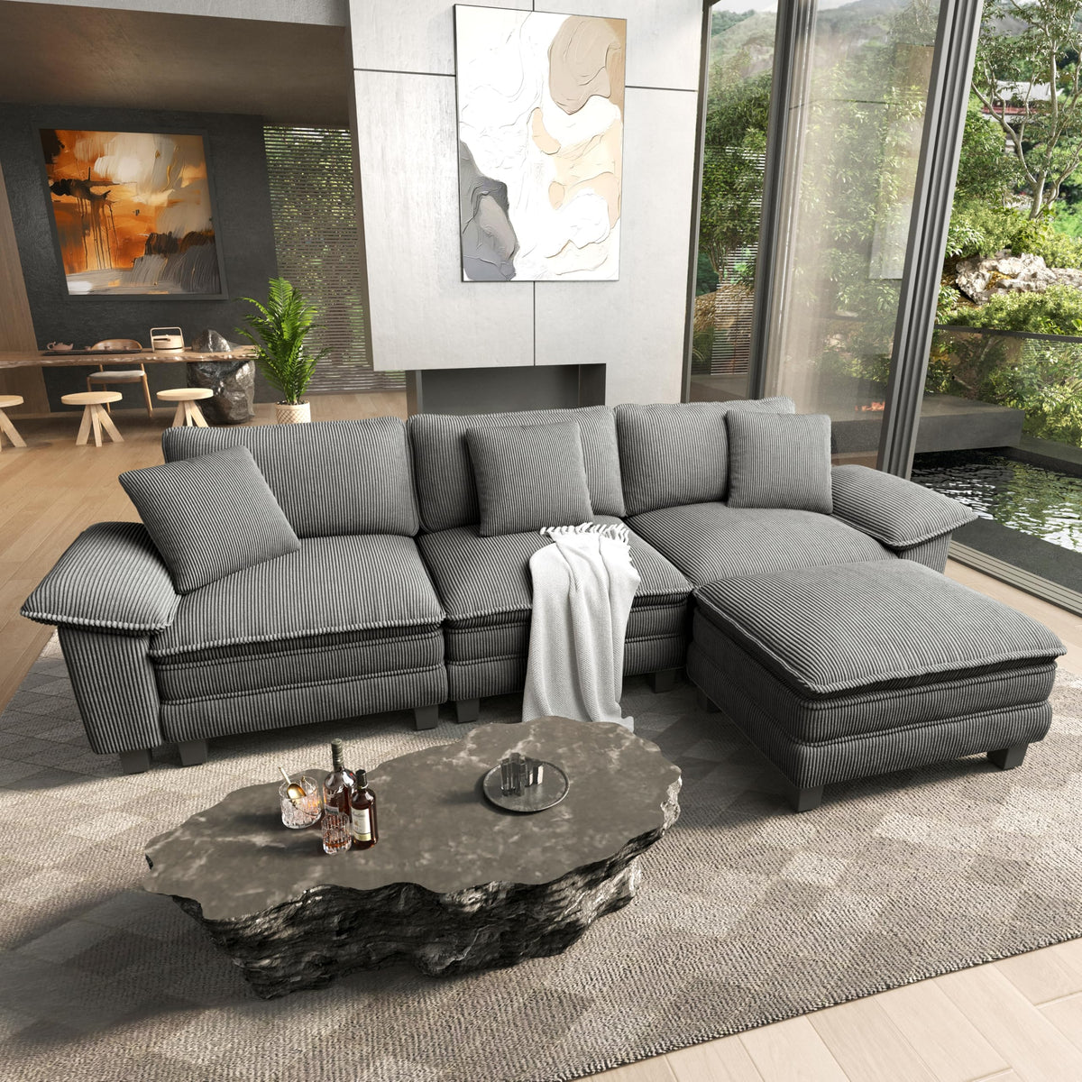 HERA'S HOUSE Modular Sectional Couches for Living Room Cloud Sofa