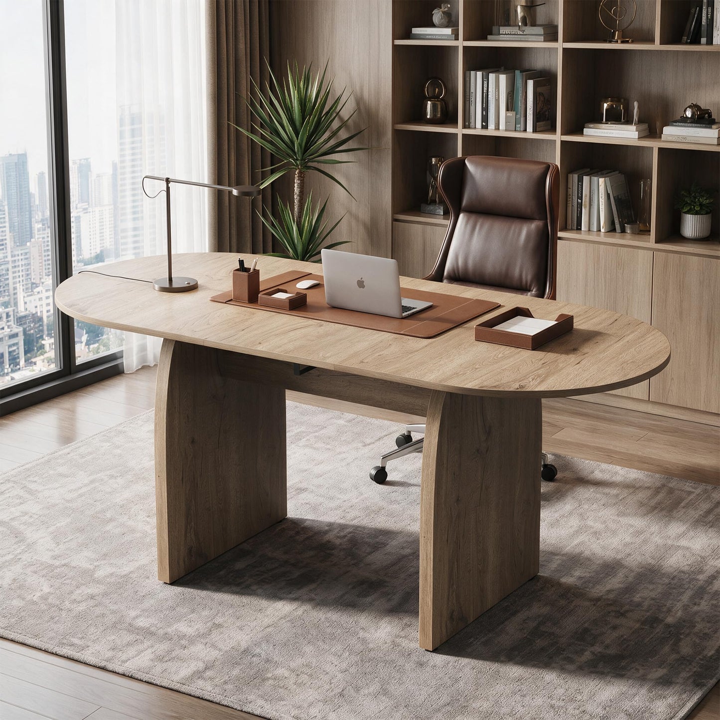 Extendable Oval Dining Table Set for 4 to 10