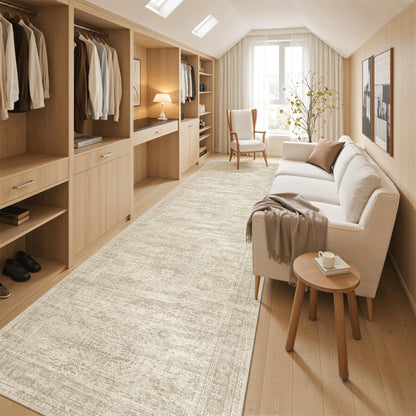 Washable Area Rug with Non-Slip Backing
