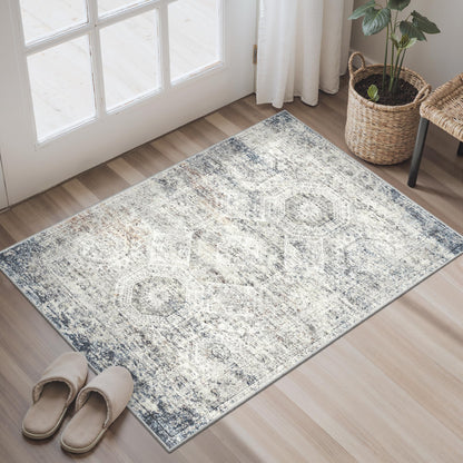 Washable Area Rug with Non-Slip Backing