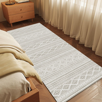 Washable Vintage Tribal Area Rug with Non-Slip Backing