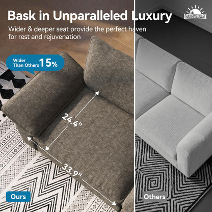Shaped Modular Cloud Sectional Sofa