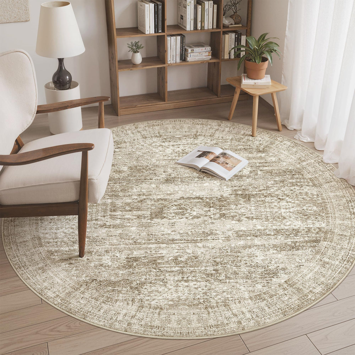 Washable Area Rug with Non-Slip Backing