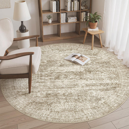 Washable Area Rug with Non-Slip Backing