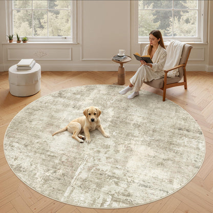 Washable Area Rug with Non-Slip Backing