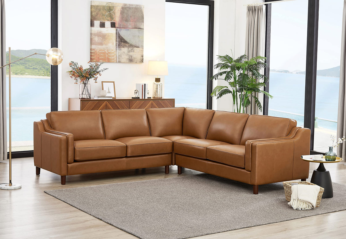 Bella 100% Genuine Leather Sofa and Couch Set