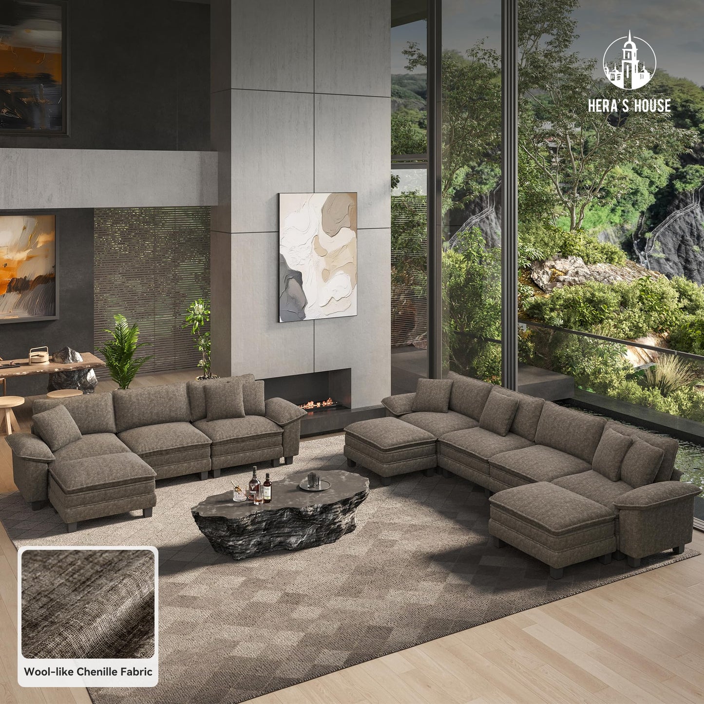 HERA'S HOUSE Modular Sectional Couches for Living Room Cloud Sofa