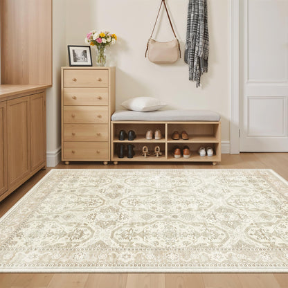 Washable Area Rug with Non-Slip Backing