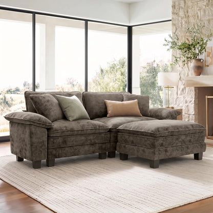 Shaped Modular Cloud Sectional Sofa