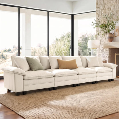 Shaped Modular Cloud Sectional Sofa