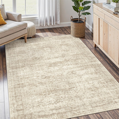 Washable Area Rug with Non-Slip Backing