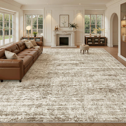 Washable Area Rug with Non-Slip Backing