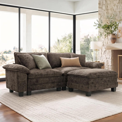 Shaped Modular Cloud Sectional Sofa