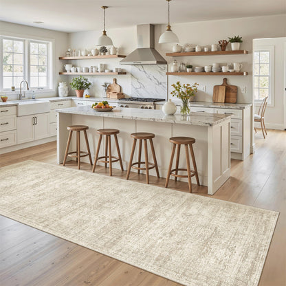 Washable Area Rug with Non-Slip Backing