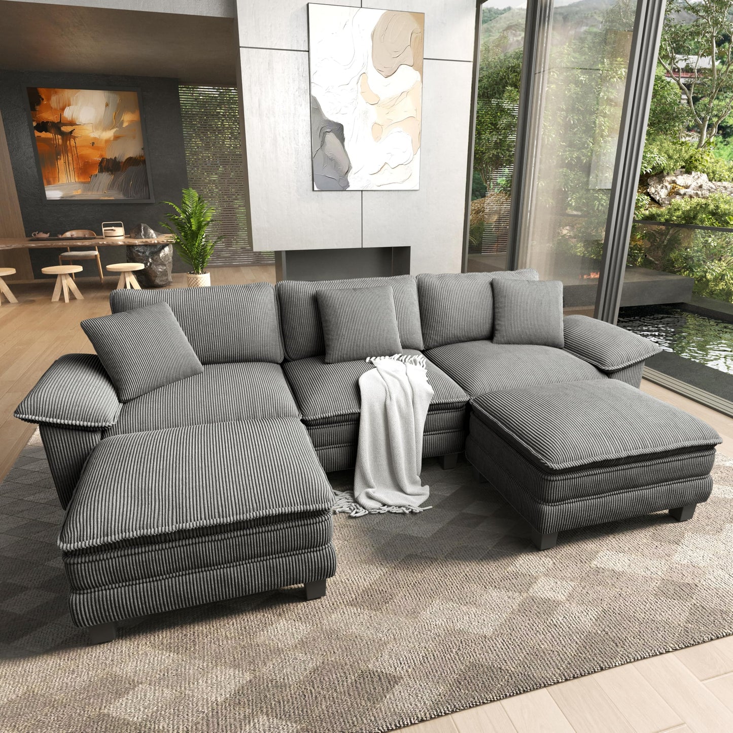 HERA'S HOUSE Modular Sectional Couches for Living Room Cloud Sofa