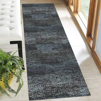 Washable Vintage Tribal Area Rug with Non-Slip Backing